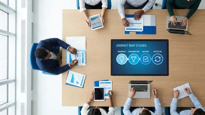 B2B Customer Journey Mapping: 6-Stage Framework for 6.8 Decision-Makers