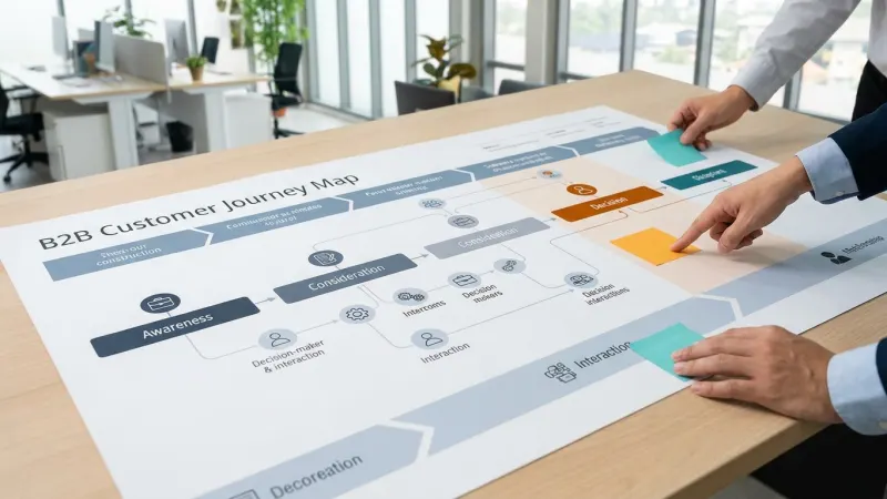 B2B Customer Journey Mapping: 6-Stage Framework for 40% Conversions