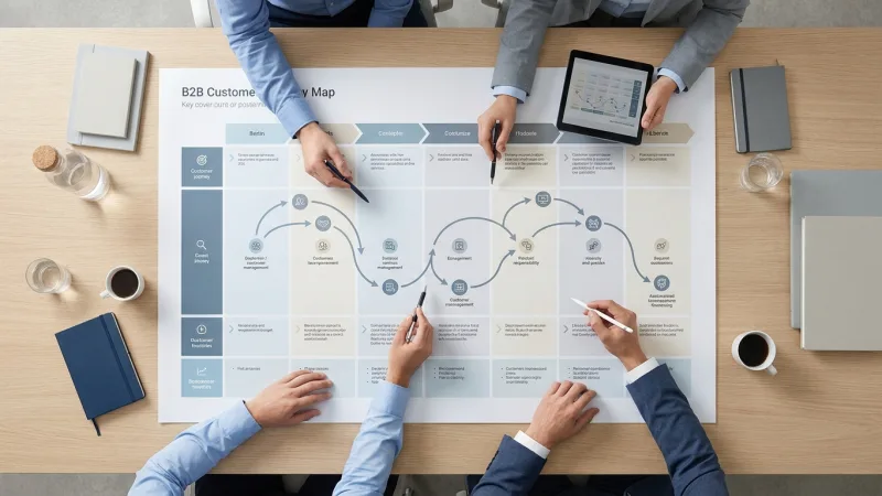 B2B Journey Mapping: Cut Sales Cycles 40%, Boost Deal Sizes 23%